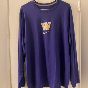 University of Washington huskies Nike long sleeve tee